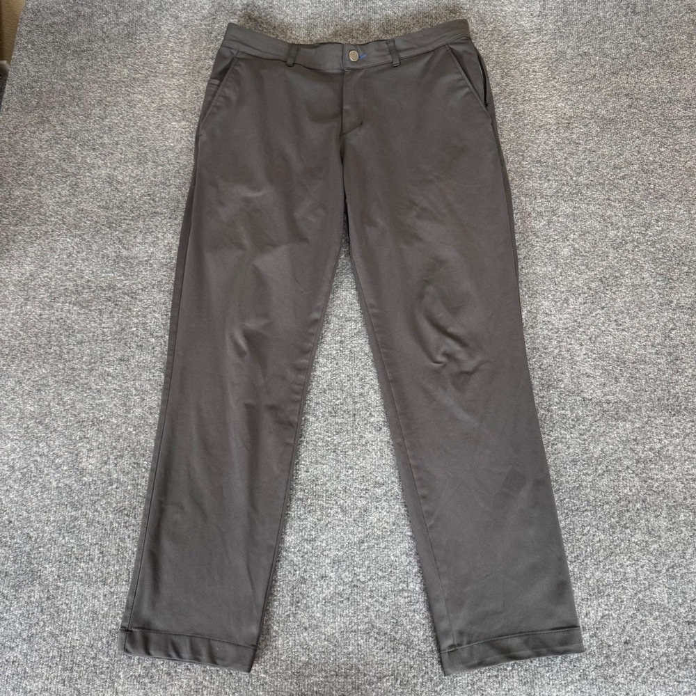 Twillory Performance Pants Mens 32x30‎ (33x28) Gray Tailored Fit Stretch Golf